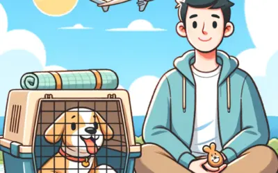 acclimating a pet to a travel crate